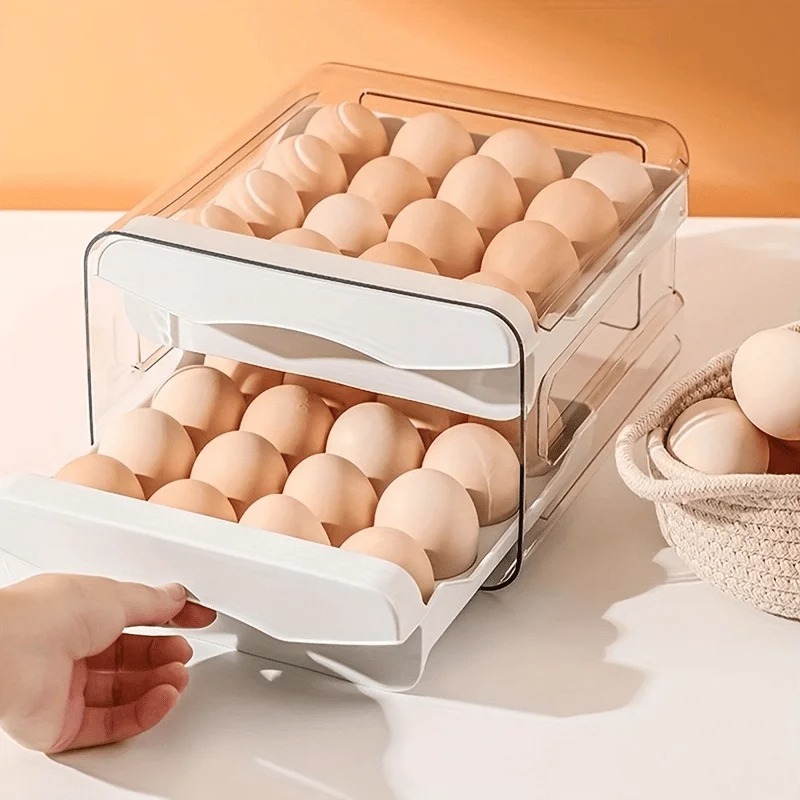 Kitchen Baking Tins - 1pc Kotak Penyimpanan Telur Dapur Kulkas
