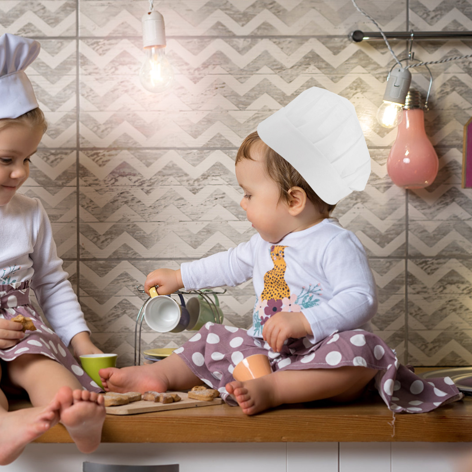 Kitchen And Baking - 15 buah Topi Koki Anak-anak Sekali