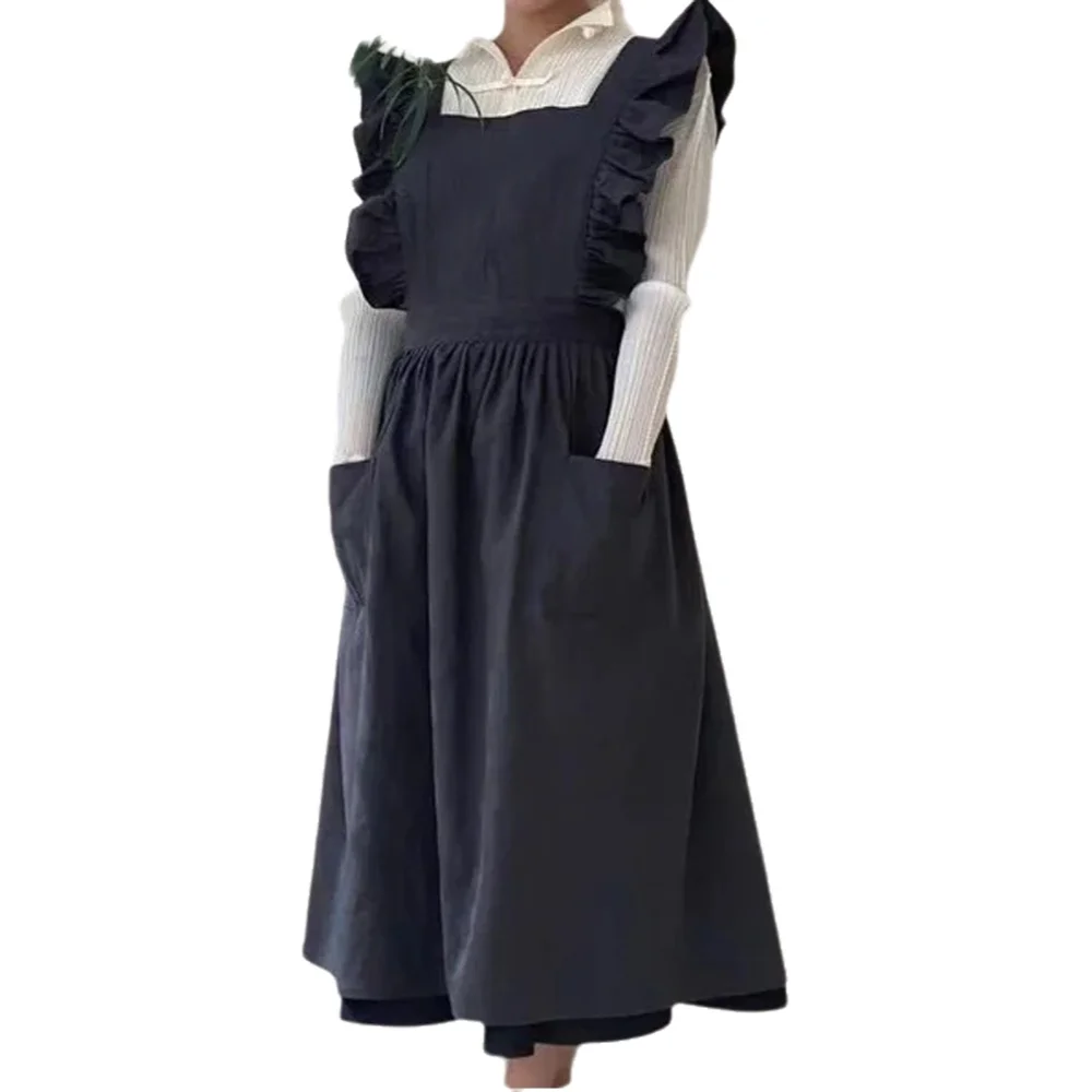 Kitchen And Baking - 1 Buah Celemek Antik Linen Katun