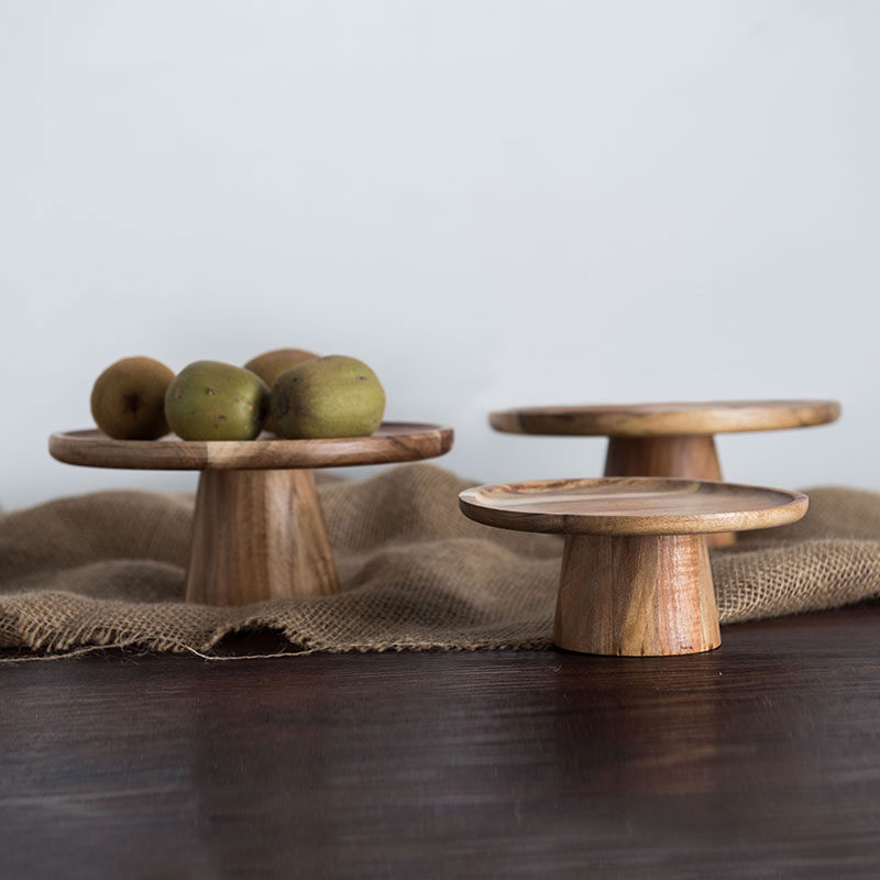 Cake Board Round - KEMORELA tinggi piring kue kayu kreatif
