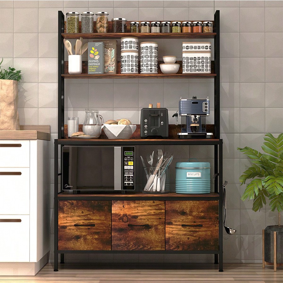 Kitchen Baker - Rak Dapur dengan 3 Keranjang, Rak