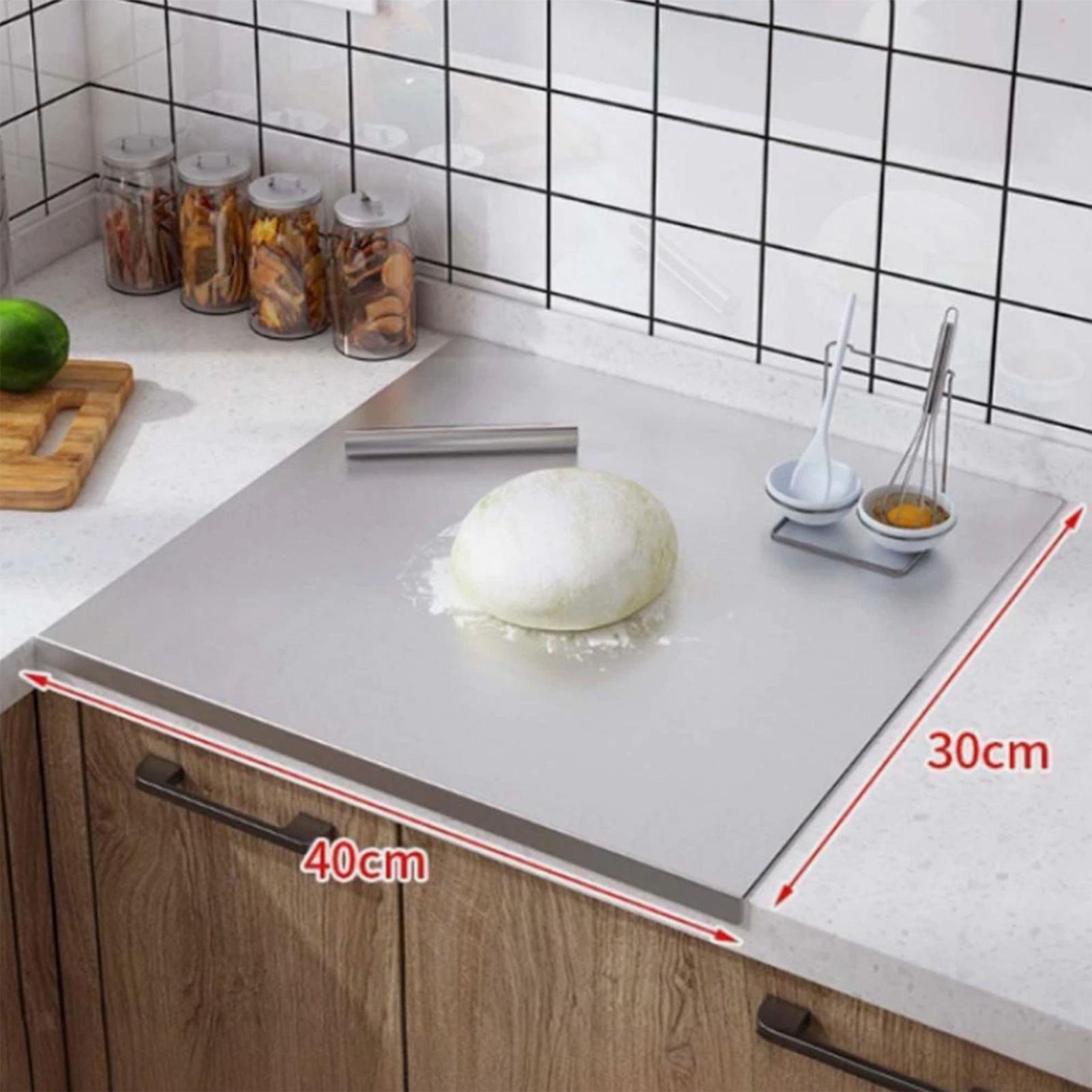 Kitchen And Baking - Papan Pemotong Daging Stainless Steel Anti