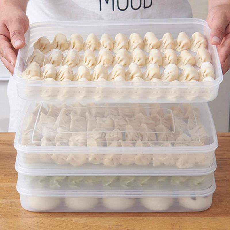 Kitchen Baking Tins - Kotak Penyimpanan Dapur Transparan, Organizer Kulkas,