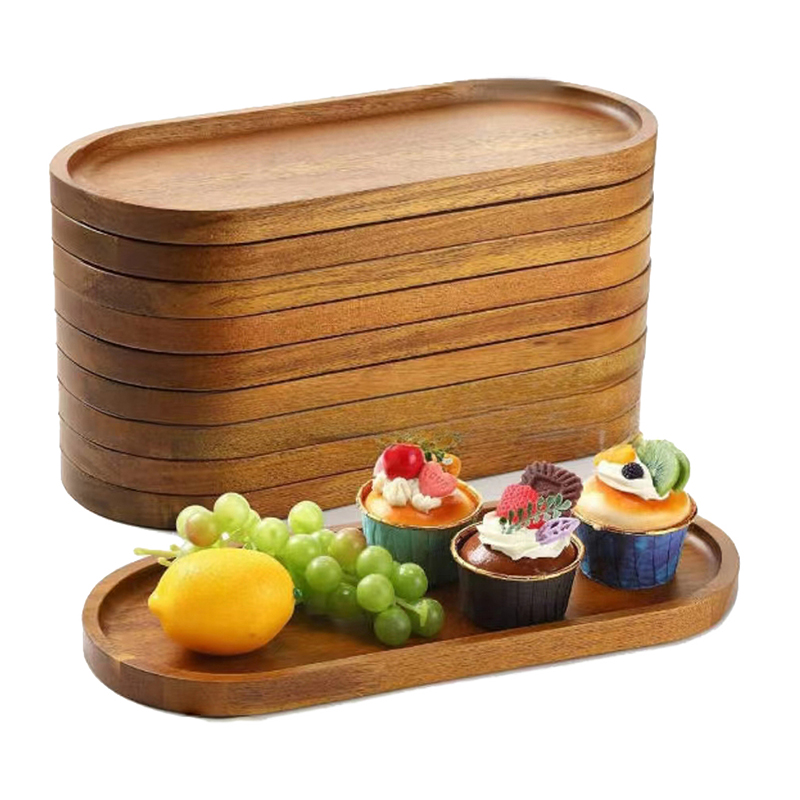 Cake Board Round - Peralatan Makan Nampan Makanan Kayu Solid