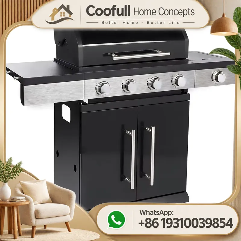 Kitchen Baking Trolley - Untuk Pemanggang BBQ Gas Propana Komersial
