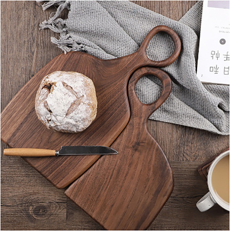 Kitchen And Baking - Talenan Padat Walnut Hitam Nampan Kayu