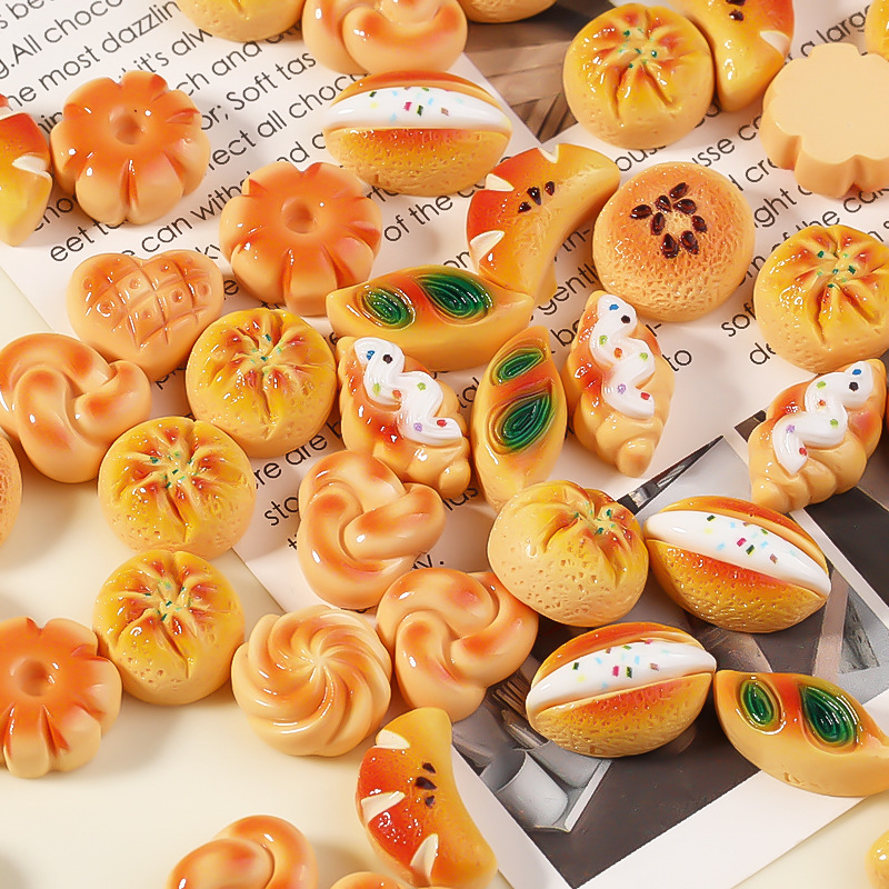 Mini Kitchen Baking - 10 Buah Model Resin Kue Roti