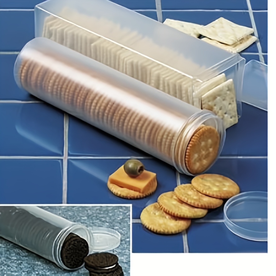 Kitchen Baking Tins - Wadah Penyimpanan Makanan Persegi Panjang Transparan