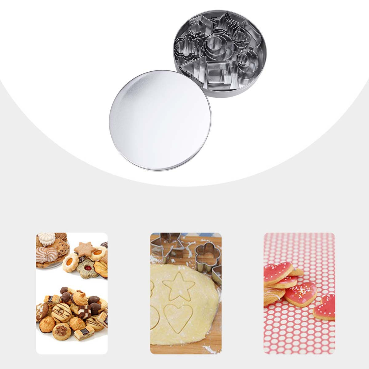 Mini Kitchen Baking - Set Cetakan Kue Mini Berbentuk Geometris