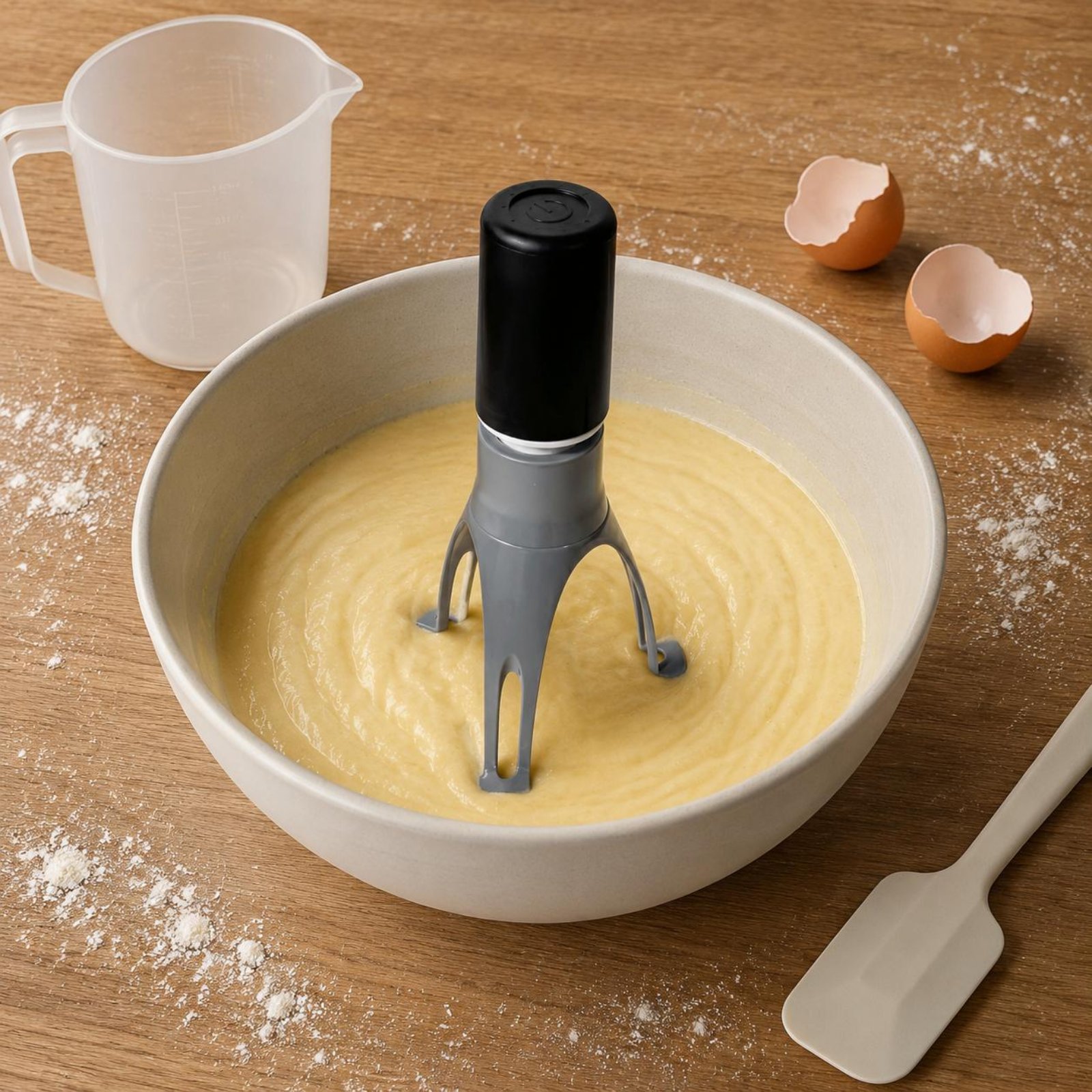Kitchen Baking Mixer - Pengaduk Segitiga Otomatis - Pengocok Telur