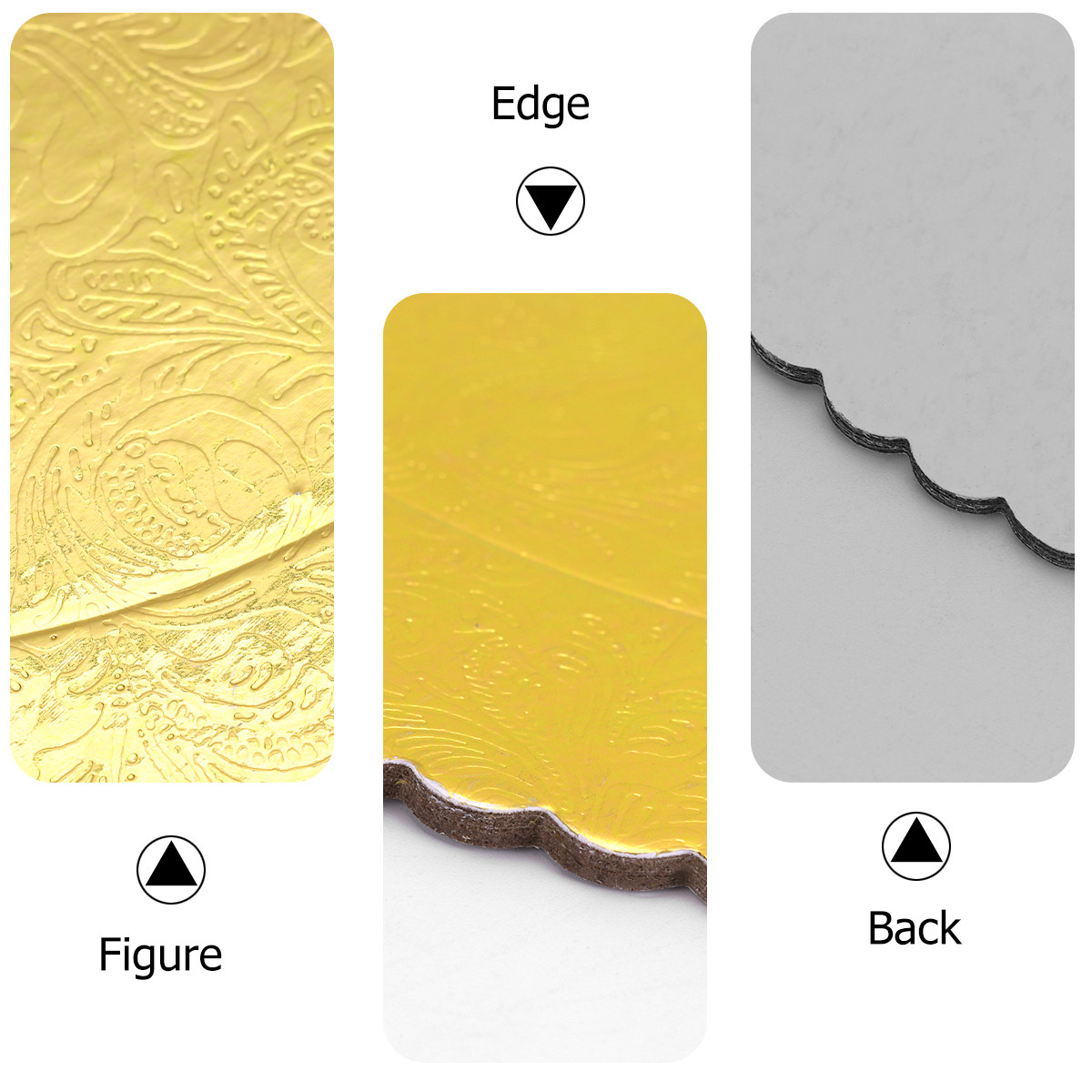 Cake Board Round - 10Pcs Papan Kue Kertas Bulat Food