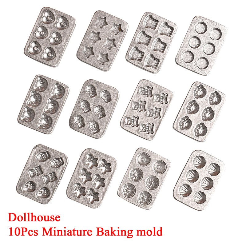 Kitchen And Baking - 10 pcs Cetakan Kue Miniatur Rumah