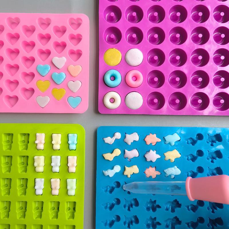 Kitchen Baking Tray Set - 1/5Pcs Cetakan Permen Jelly Gummy dengan