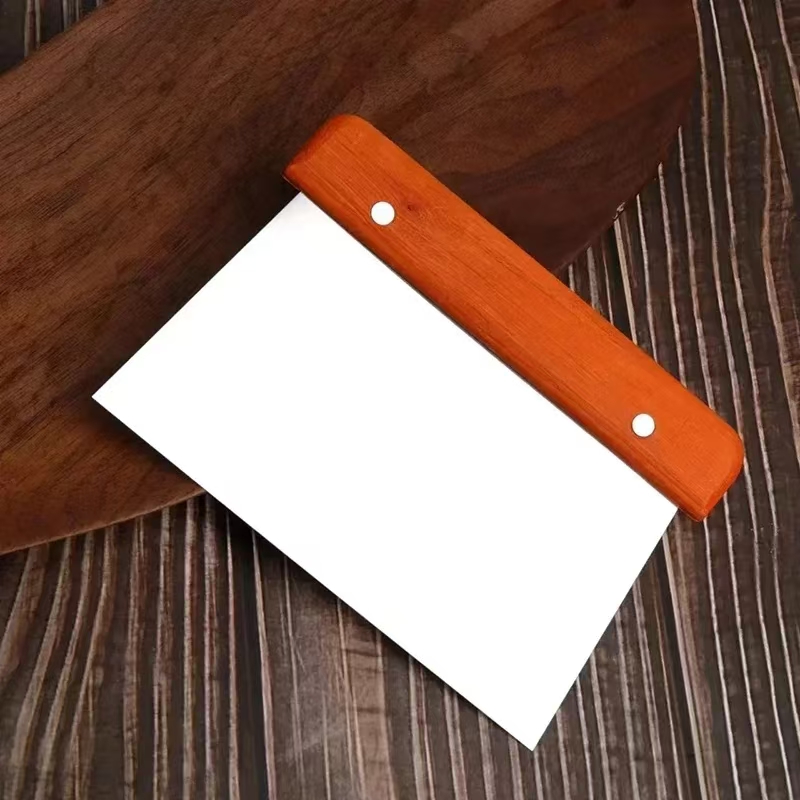 Kitchen Baking Tray Set - Alat Dekorasi kue gagang kayu, Spatula