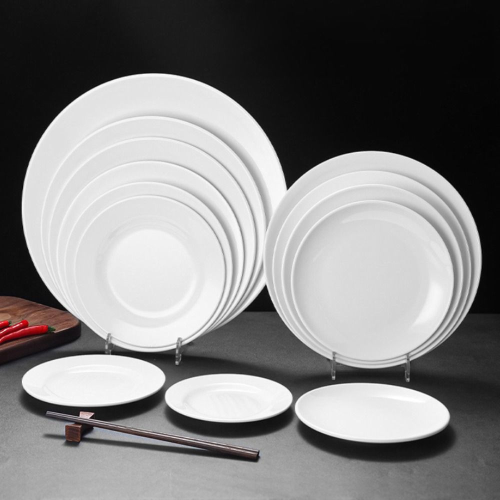 Cake Board Round - Piring Putih Melamin Bulat Rumah Tangga