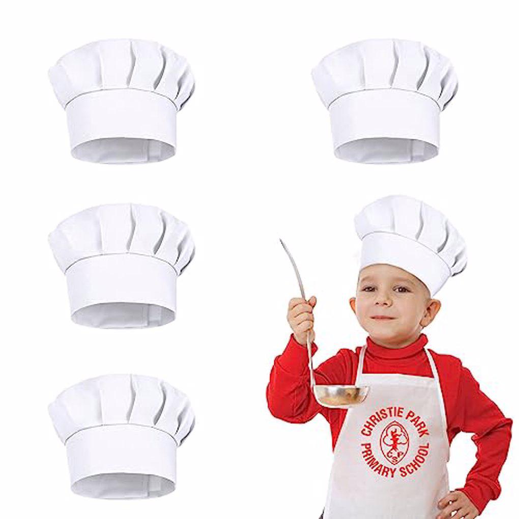 Kitchen Baker - 4pcs Topi Koki Anak Tinggi 21cm