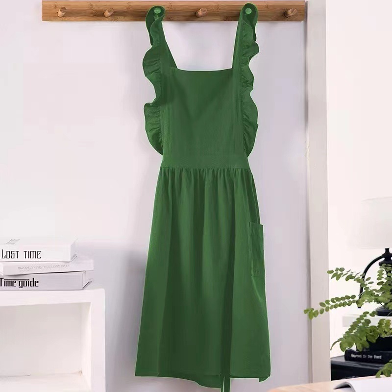 1 Buah Celemek Antik Linen Kat - Kitchen And Baking ulasan dan harga