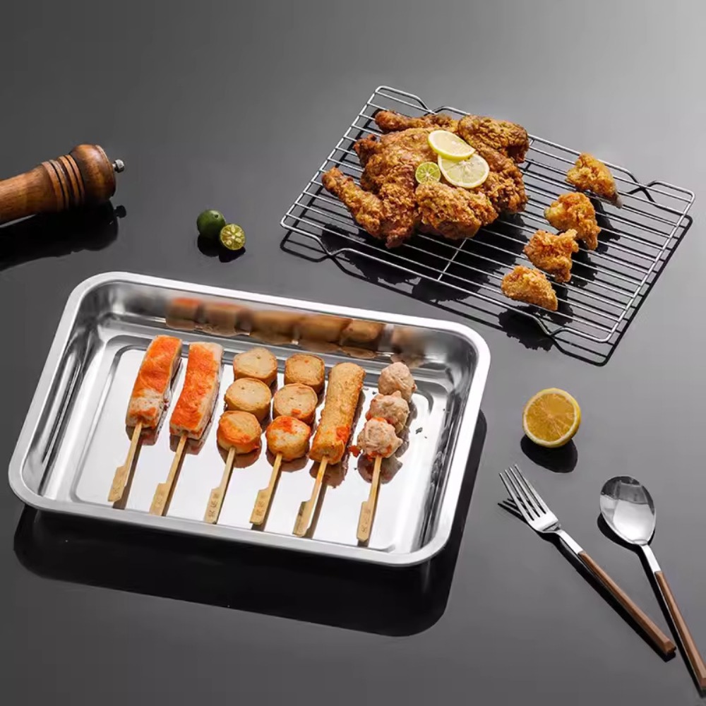 Nampan Panggang Stainless Stee - Kitchen Baking Tray Set ulasan dan harga