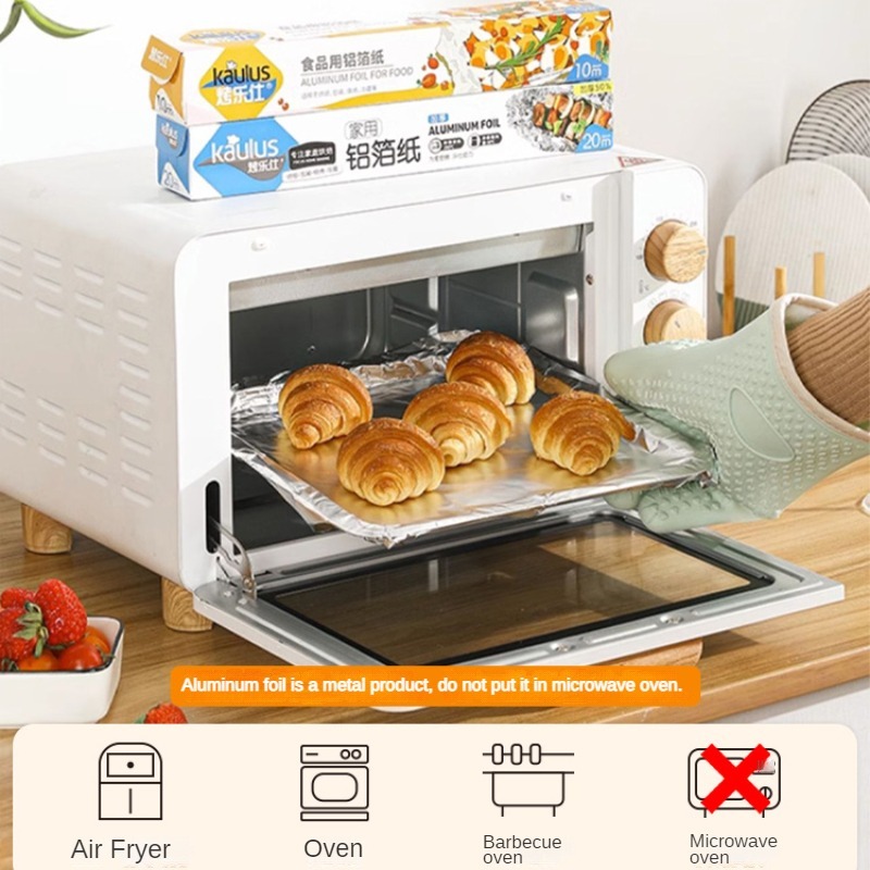 Zacwoo 10/20/40M Aluminium Foi - Kitchen Baking Tins ulasan dan harga