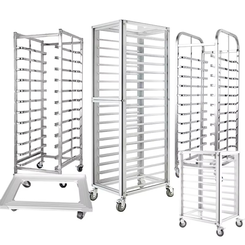 Troli Loyang Panggang Aluminiu - Kitchen Baking Trolley ulasan dan harga