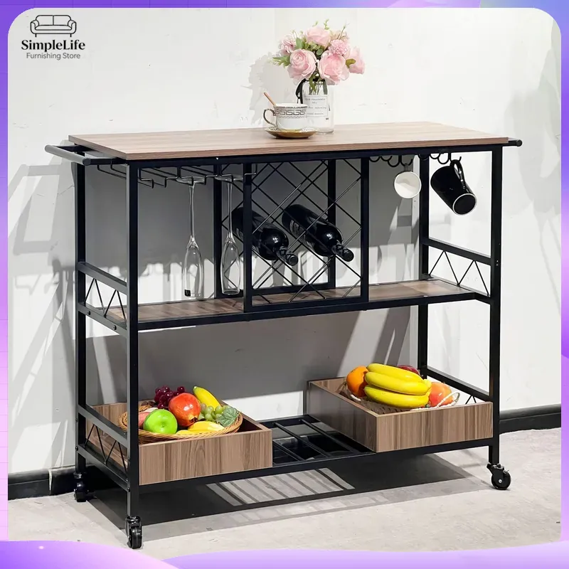 Troli Dapur Multifungsi dengan - Kitchen Baking Trolley ulasan dan harga