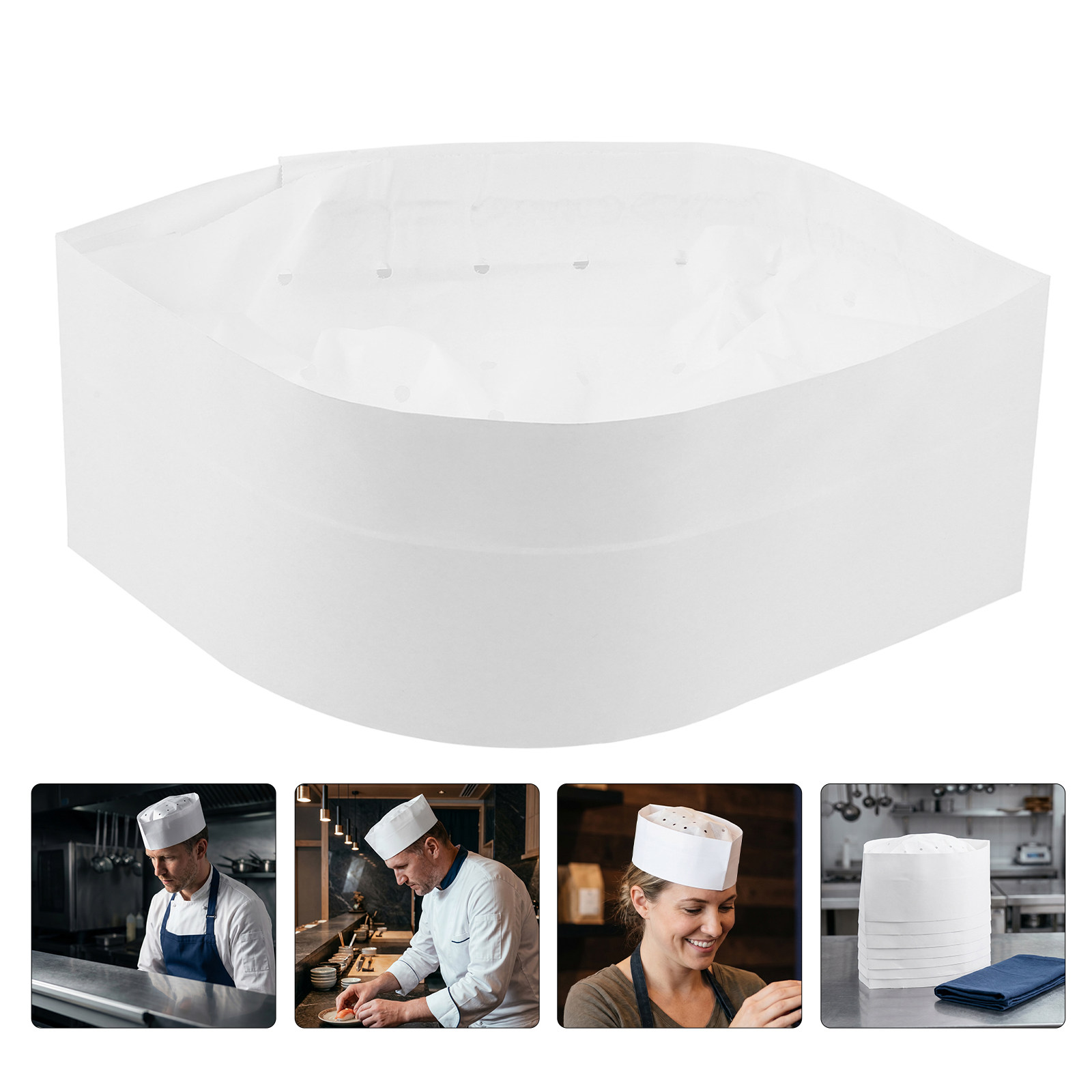 30pcs Topi Koki Kertas Sekali  - Kitchen Baker ulasan dan harga