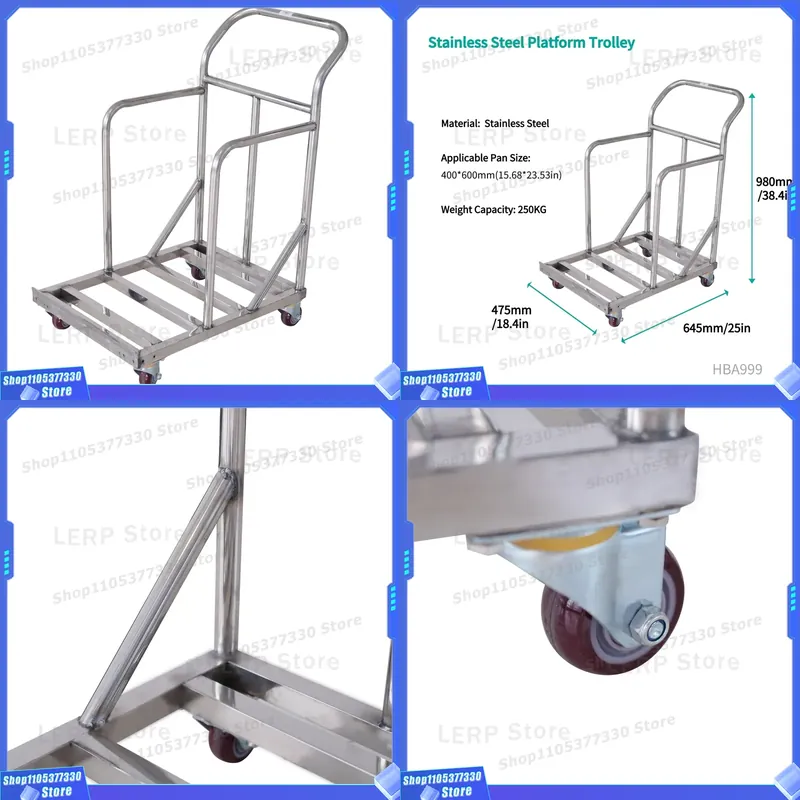 Troli Dapur Baja Anti Karat 98 - Kitchen Baking Trolley ulasan dan harga