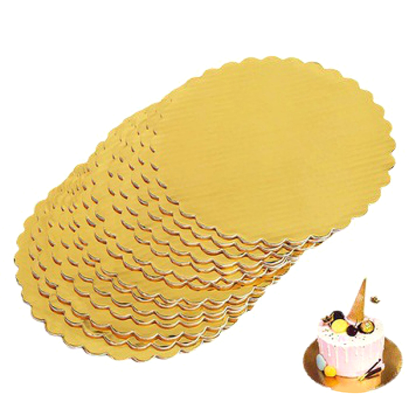 Alas Kue Bulat Emas 4/5/6/7/8/ - Cake Board Round ulasan dan harga