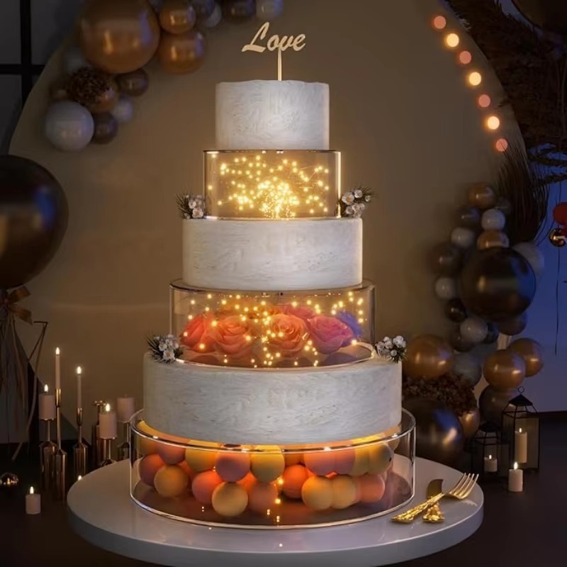 Tampilan Kue Akrilik Berdiri B - Cake Board Round ulasan dan harga