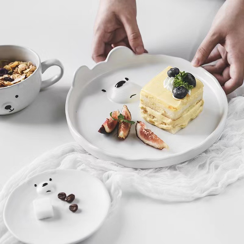 Mangkuk hewan lucu, Set piring - Cake Board Round ulasan dan harga