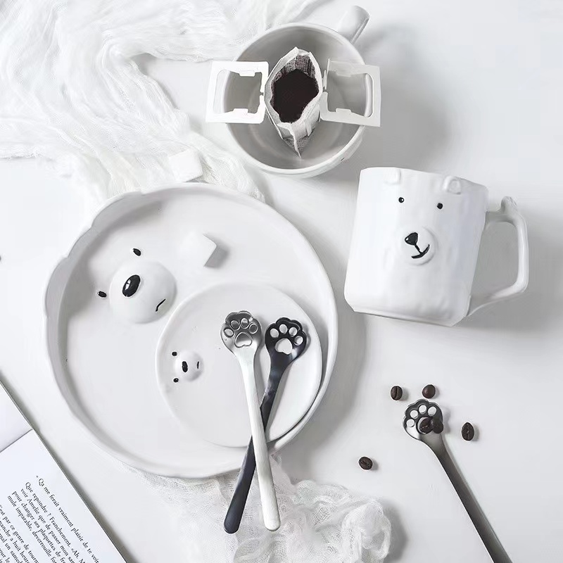 Mangkuk hewan lucu, Set piring - Cake Board Round ulasan dan harga