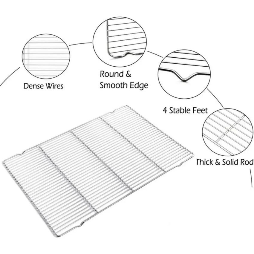 Set Loyang Panggang Baja Tahan - Kitchen Baking Tray Set ulasan dan harga