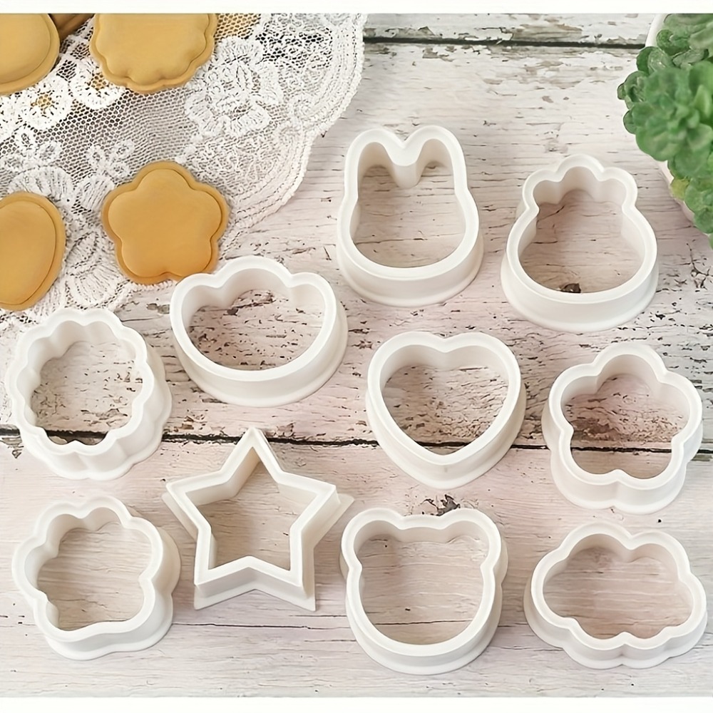 10 Buah Set Pemotong Kue Bisku - Cookie Cutter Set ulasan dan harga
