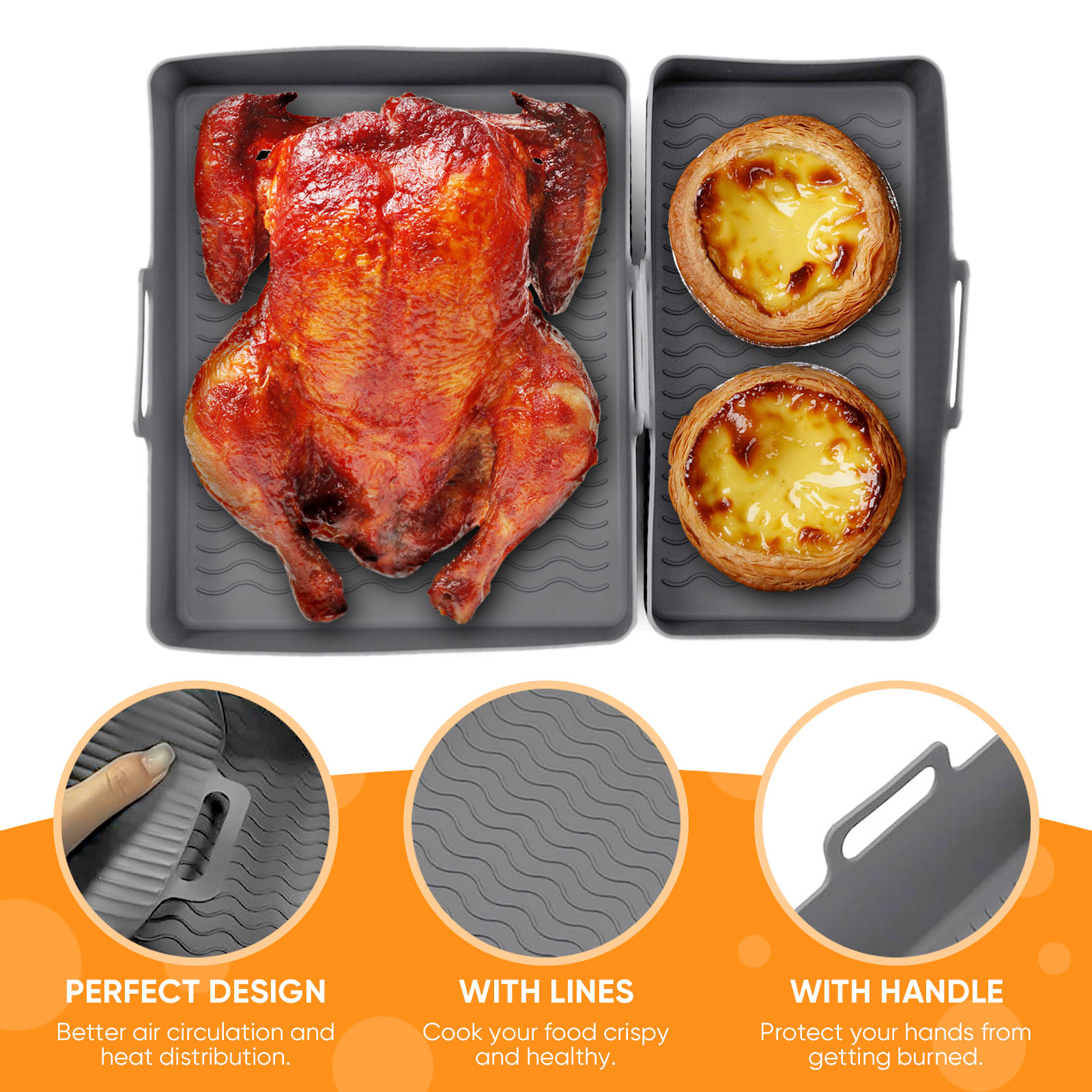 2 buah Set alas penggorengan u - Kitchen Baking Tray Set ulasan dan harga
